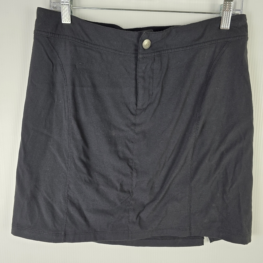 Columbia Women's Black Omni Shield  Mini Skort Drawstring Waist Stretchy Size 8